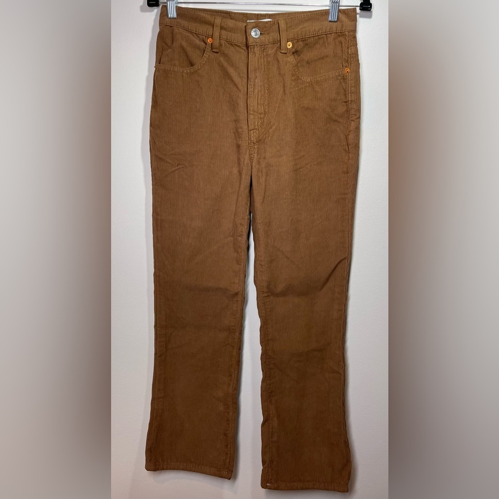 RE/DONE Jeans Women’s Size 26‎ 70s Corduroy Loose Flare in Ginger Corduroy